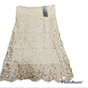 NWT Solitaire Ravi Khosla Crochet Skirt